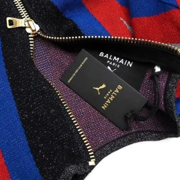 PUMA x BALMAIN Women's Jacquard Dress - Picture 4 of 10